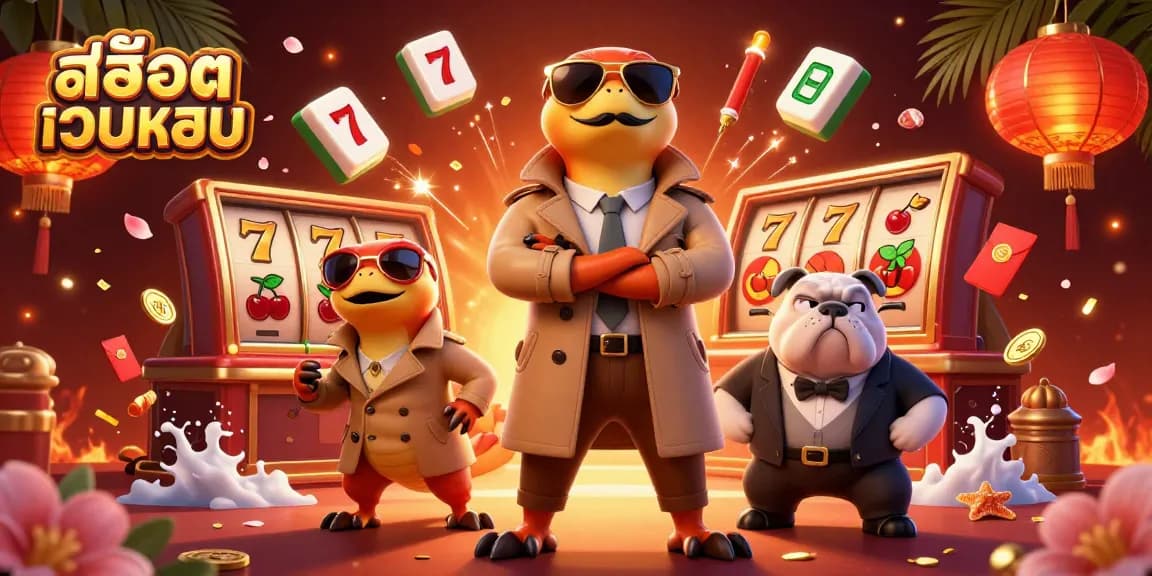 Engage with สล็อตเว็บตรง as raptors hilariously disguised in a trench coat at a casino lounge entry.