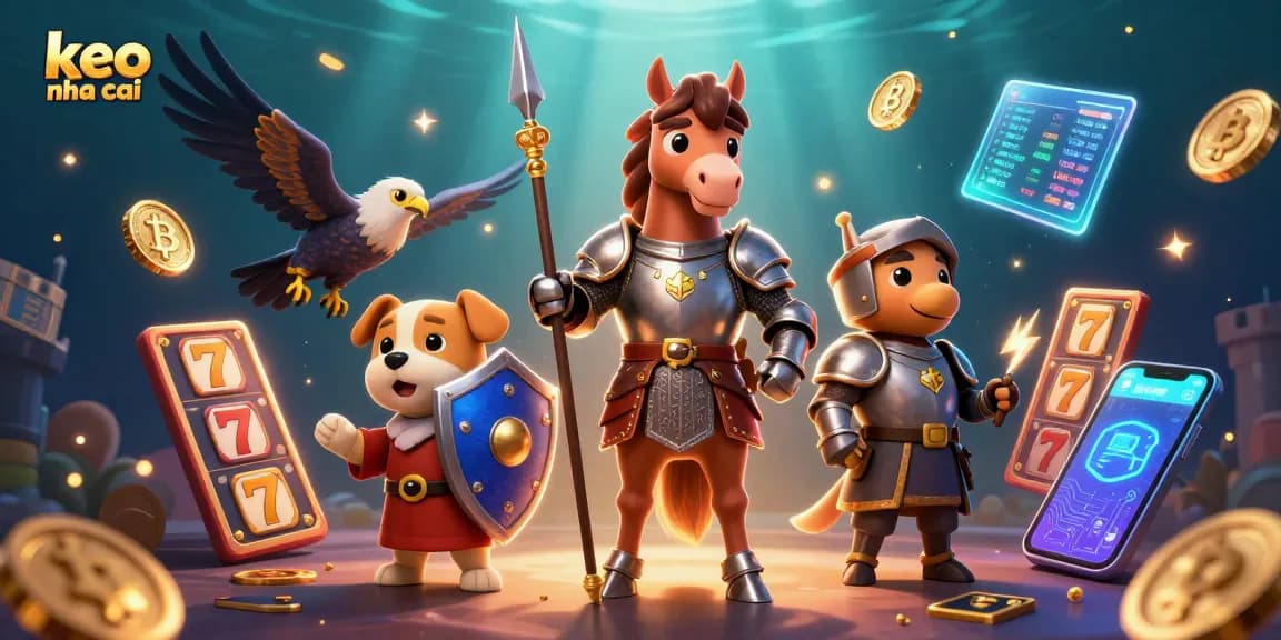 Engage with keo nha cai through thrilling slot adventures featuring knights and tokens.