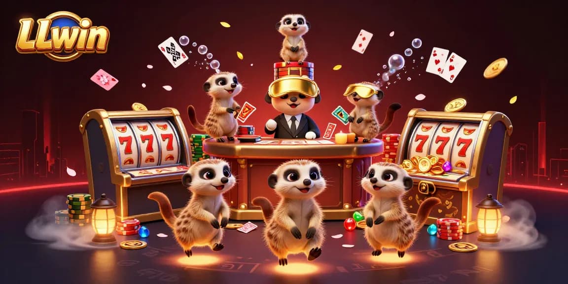 Engage in thrilling slots and gaming at LLwin, where meerkats run the ultimate casino!