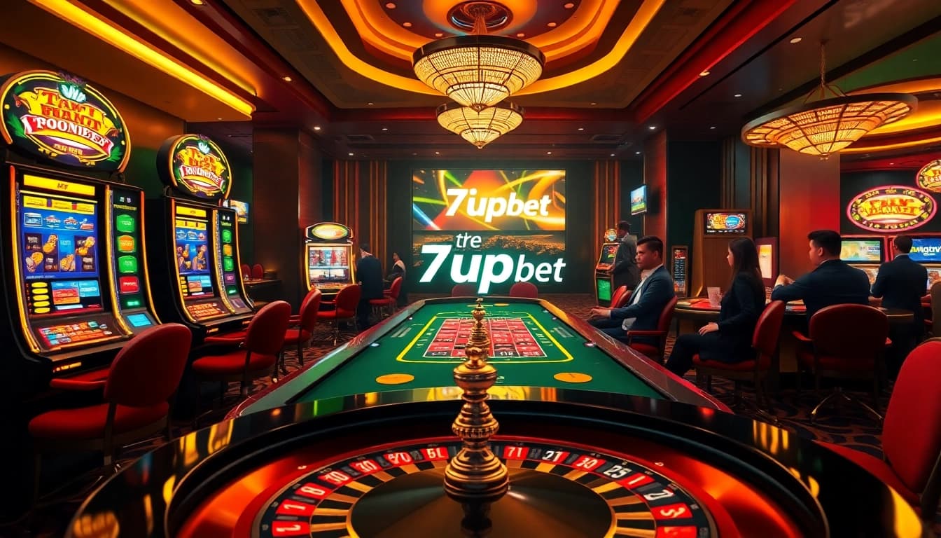 Experience the thrill of high-stakes gaming with 7upbet in a vibrant casino atmosphere.