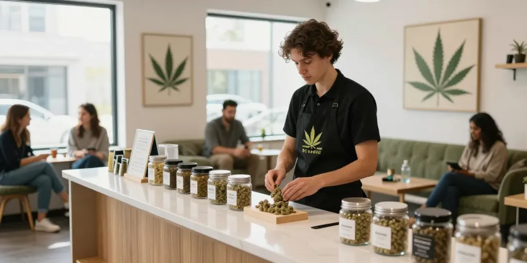 Explore the best hash Canada offers at a modern dispensary showcasing various premium products.