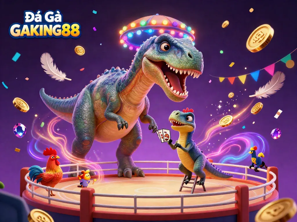 Engage with the vibrant Đá Gà GAKING88 cockfighting arena filled with action, energy, and excitement.