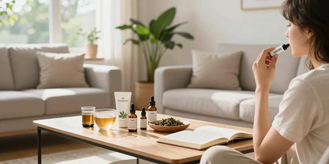 THC vape device prominently featured among organic CBD oils for a pure wellness experience.