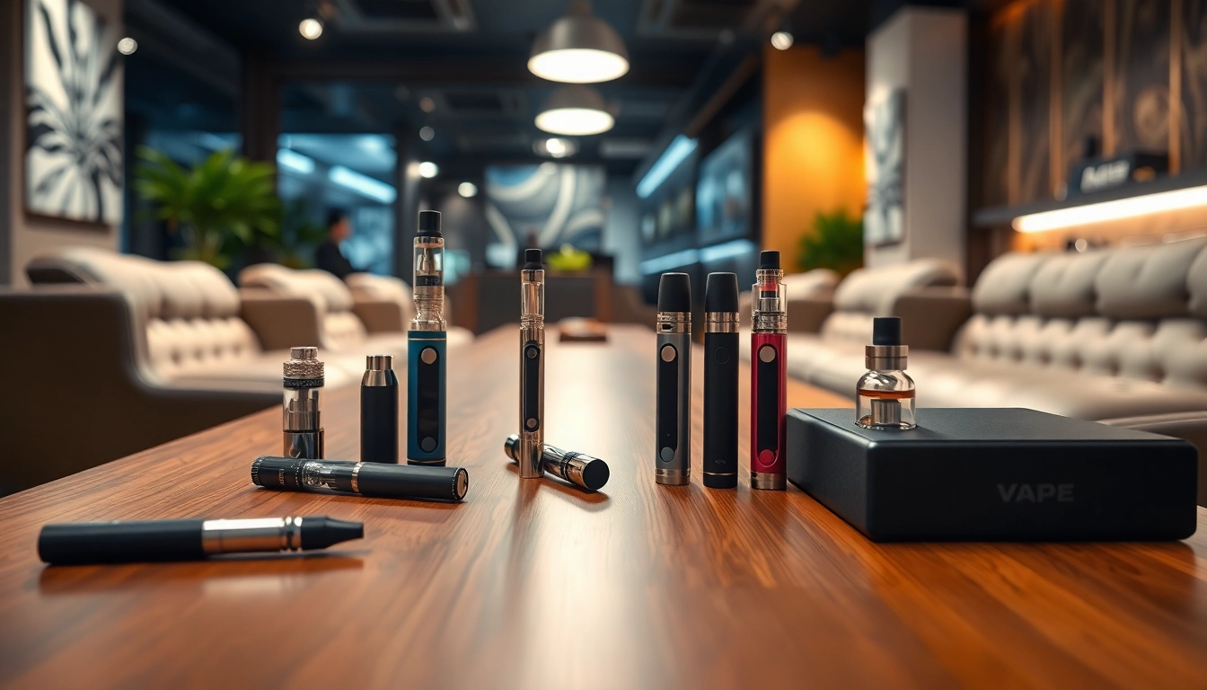 Showcase cannabis vape products displayed in a stylish setting for informed vaping choices.