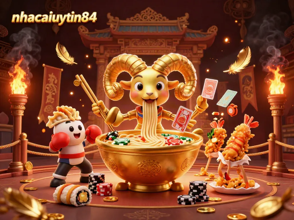 Experience thrilling beats with nhacaiuytin84 as characters deal and stack chips in an engaging online casino scene.