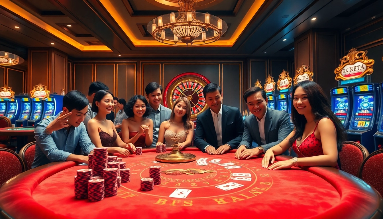 Experience high-stakes excitement at the BK8Thai gaming table with rich visuals and engaging gameplay.