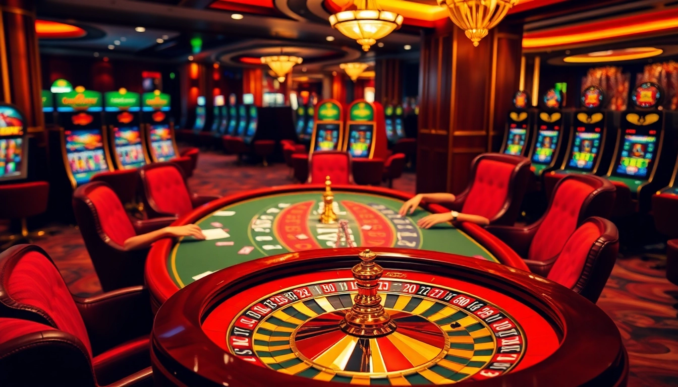 Players enjoying a thrilling poker game at the gg88bz casino with vibrant chips and cards.