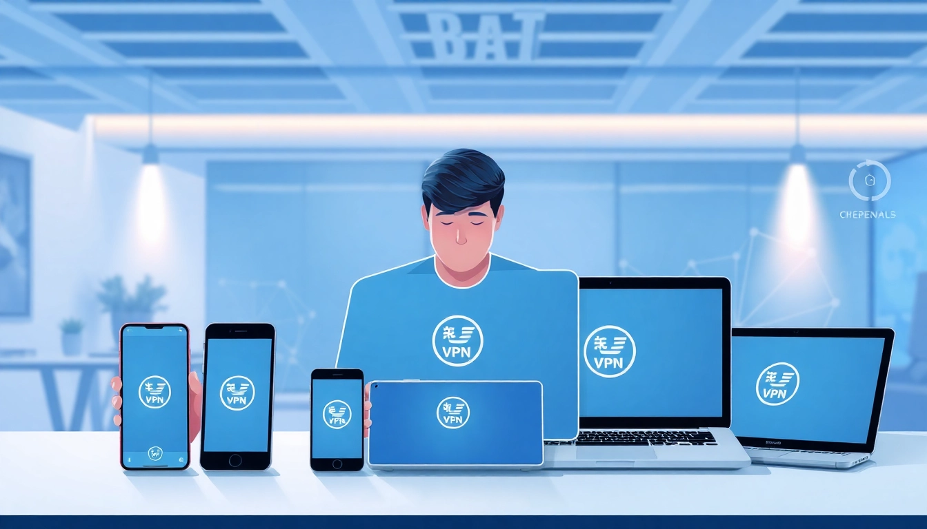 快连下载 on various devices, showcasing seamless VPN application access and global connectivity.