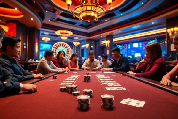 Experience the thrills of GOOD88 with engaging poker action and vibrant casino ambiance.