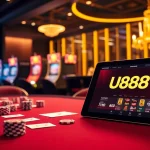 Experience upscale gambling with U888's captivating casino scene.