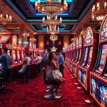 Engaged players enjoying vibrant slot games at pen4d casino.