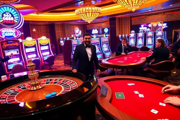 Experience thrilling gameplay at GG88's luxurious casino tables with vibrant atmosphere.