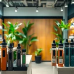 Find high-quality CBD products at this vape shop near me, showcasing a modern and stylish setting.