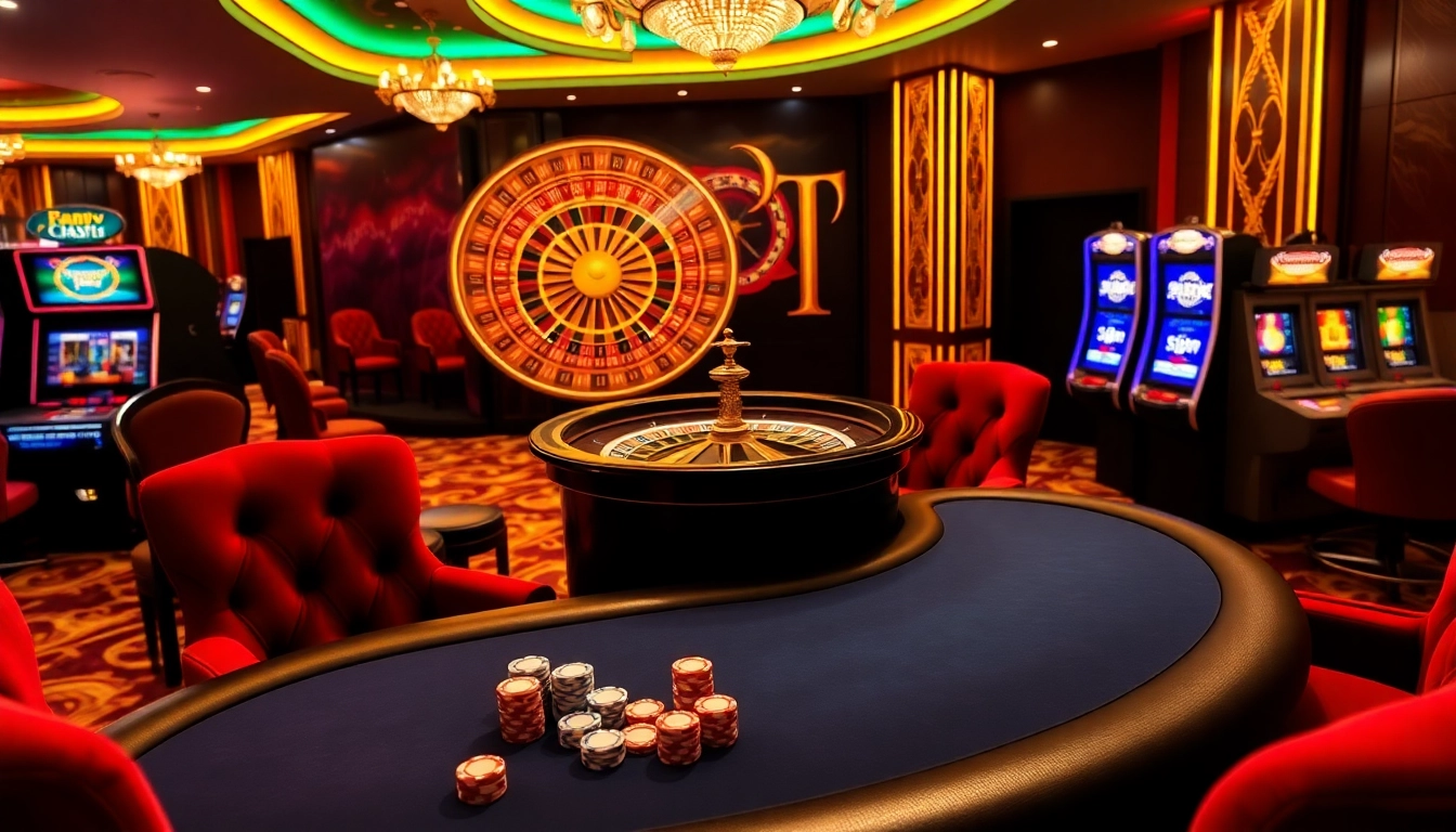 Experience the excitement of Bayvip with vibrant casino gaming tables and thrilling roulette.