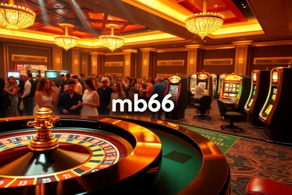 Engage in thrilling online gaming at mb66 casino with vibrant roulette and slot machines.